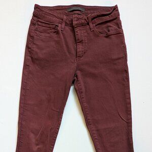Joe's Jeans Woman's Mid Rise Skinny Ankle Jeans - Cranberry Sz 26